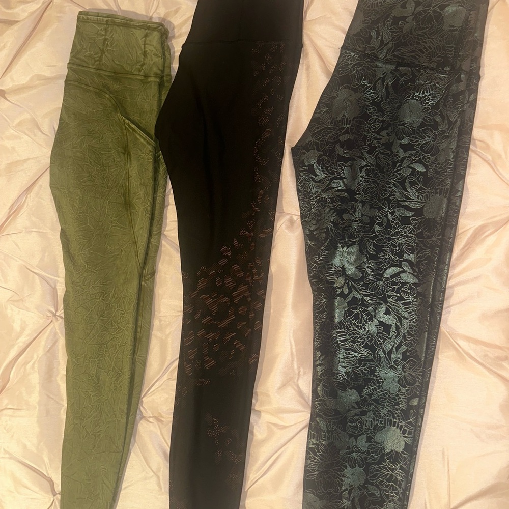 Lululemon Bundle (3) Leggings. Sz 8